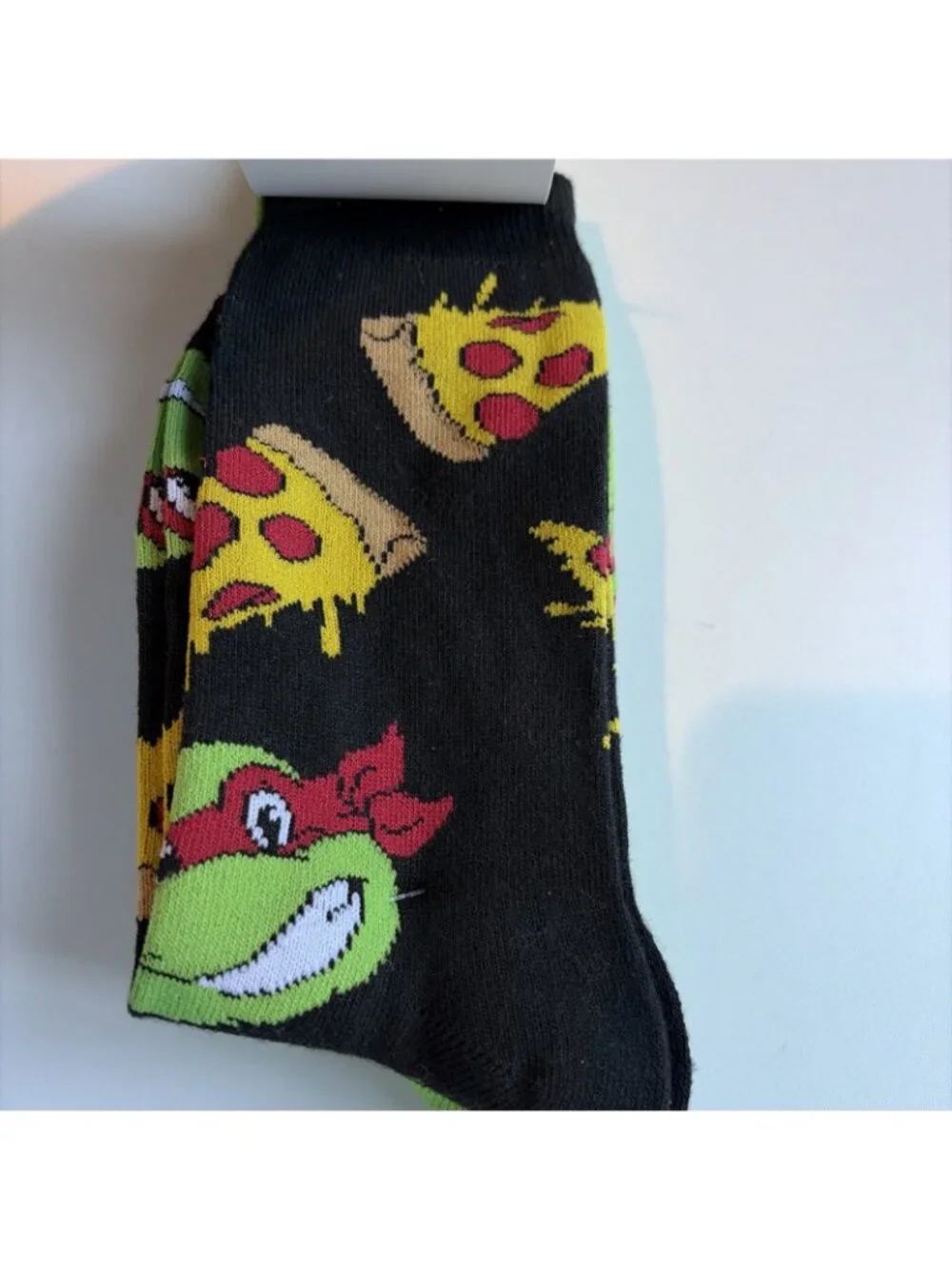 Nickelodeon Teenage Mutant Ninja Turtles Crew Socks 2 Pairs Green Black NEW